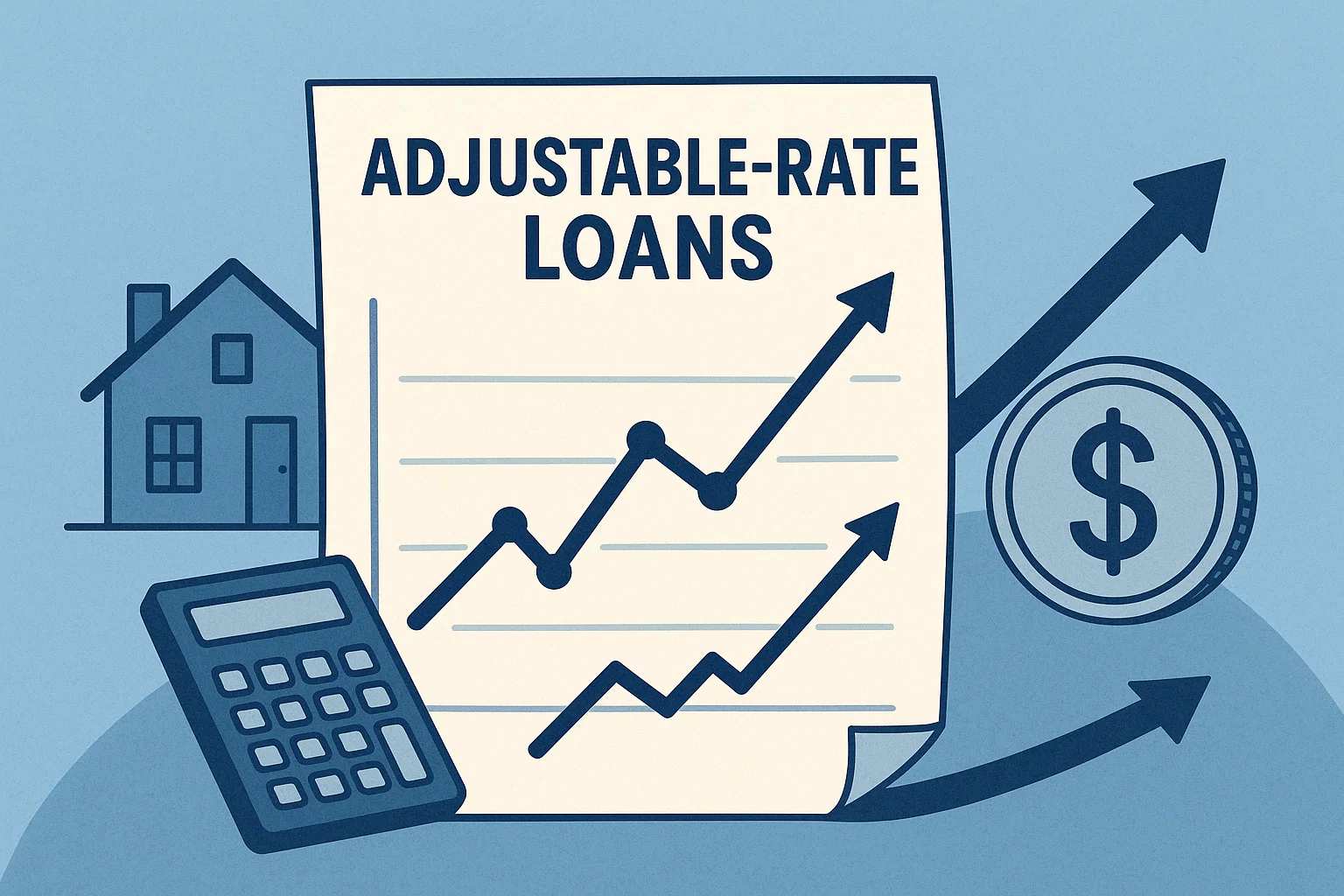 Adjustable-rate loans operate based on changes of market index