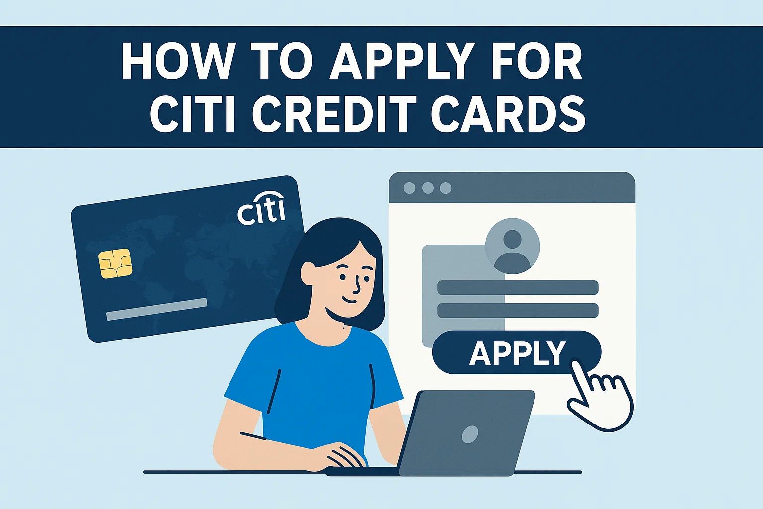 There are 7 main steps in Citi credit card application process