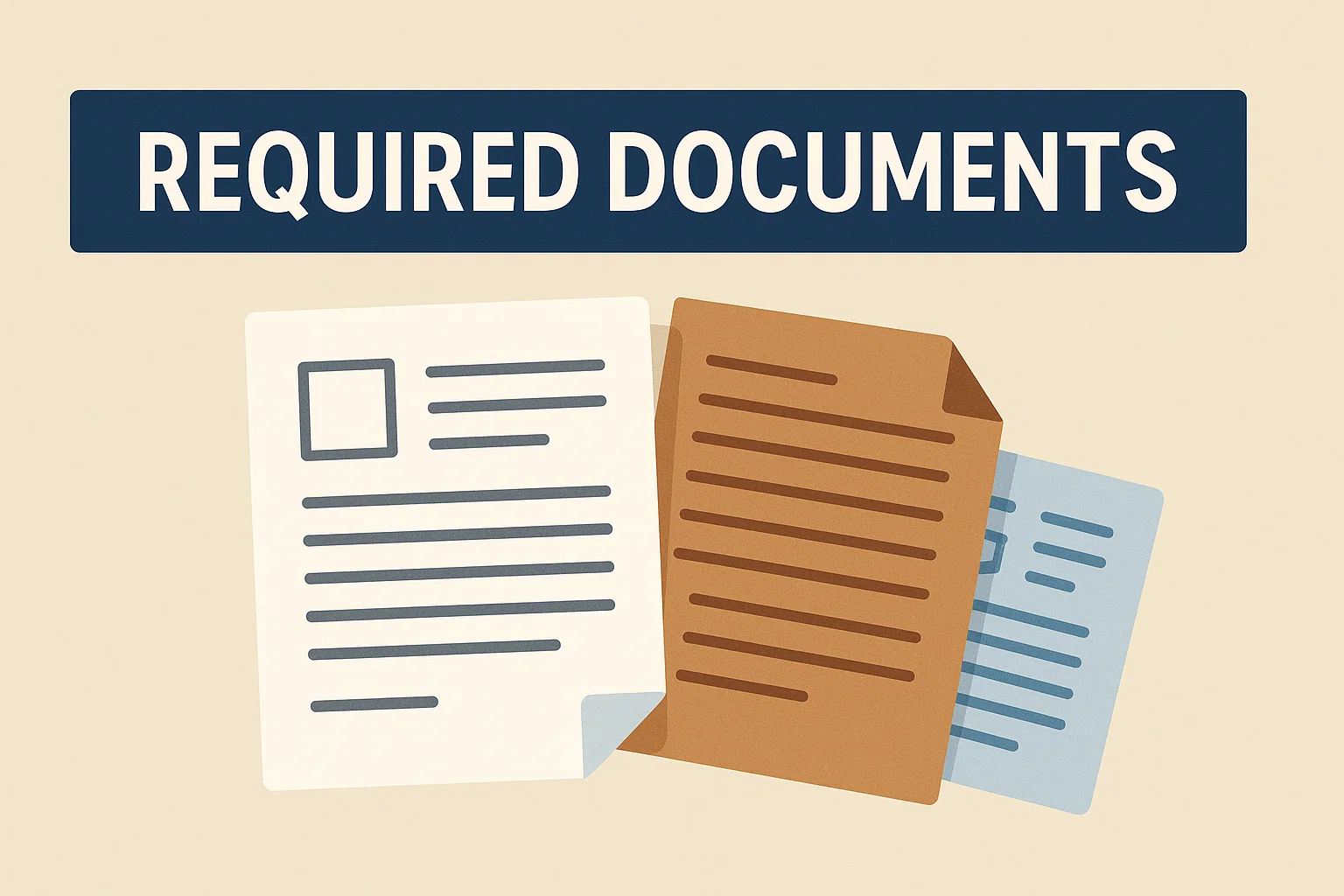 You need to prepare enough these above required document for a smooth process.