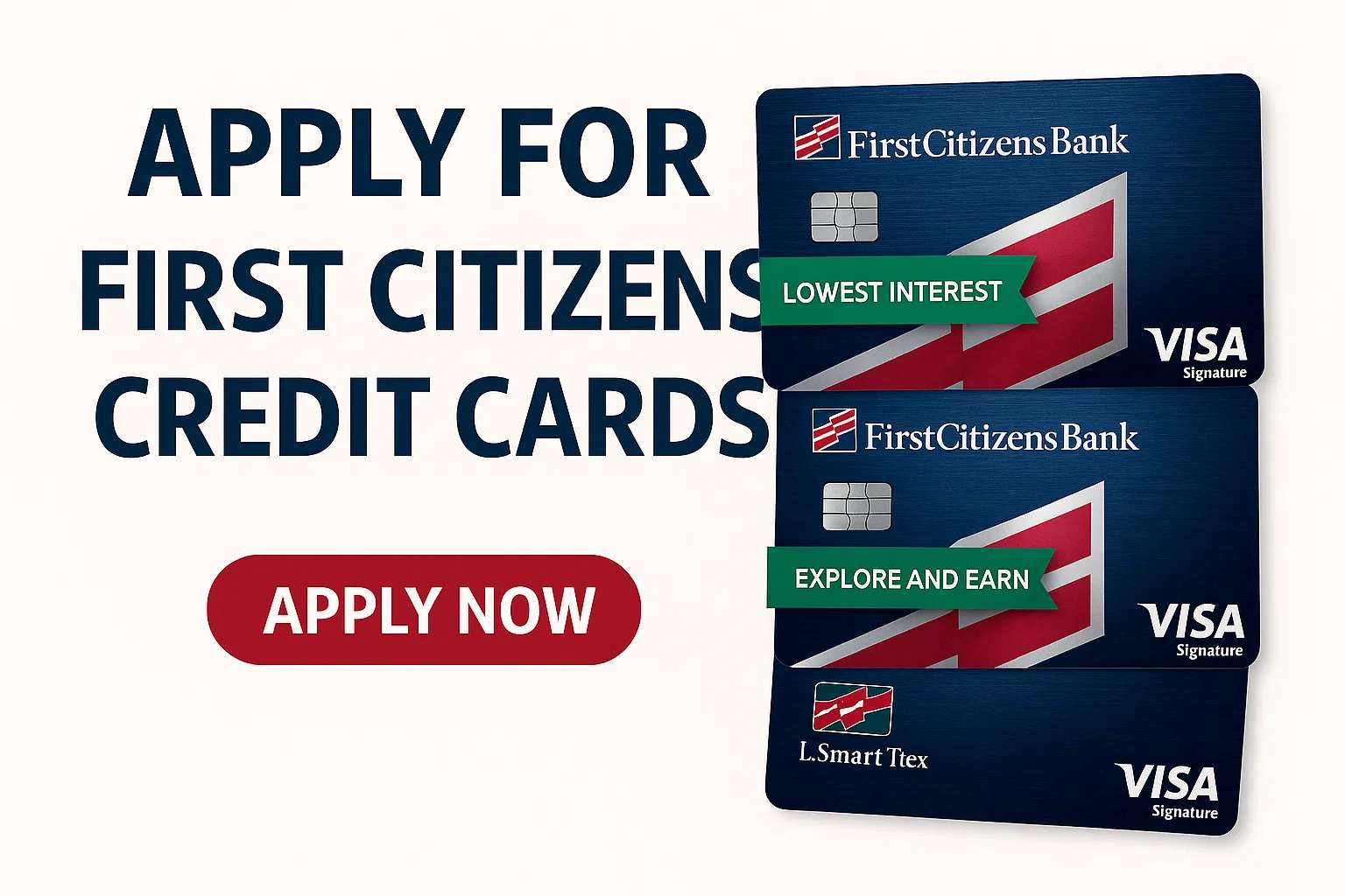 Applying for a First Citizens credit card is simple and secure.