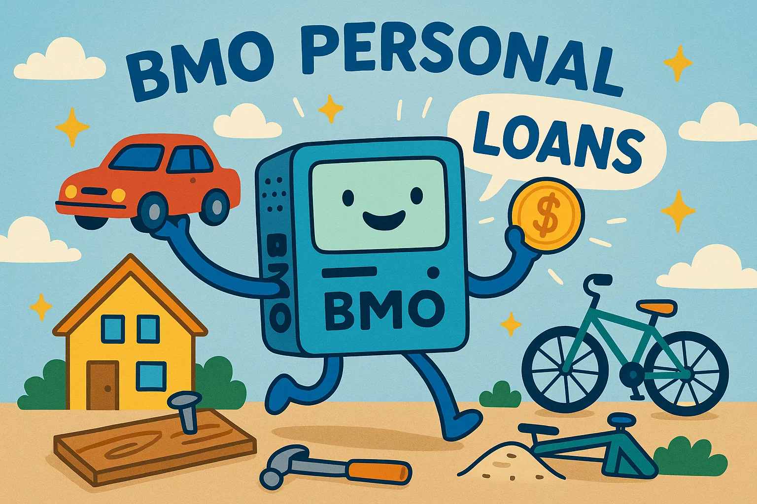 BMO personal loans let you borrow a set amount and repay it with interest over time.