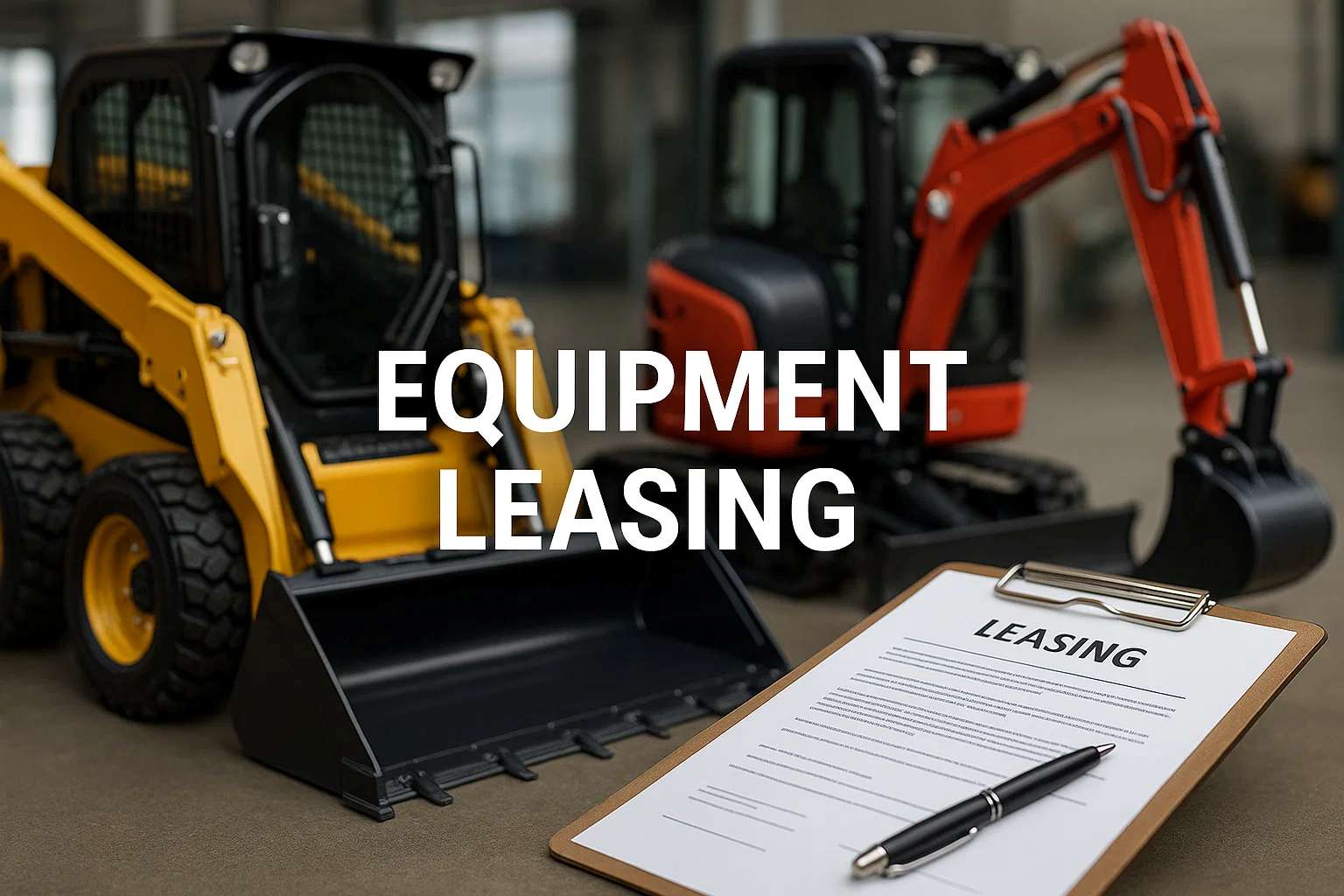 Leased equipment ranges from vehicles and machines to tech systems.
