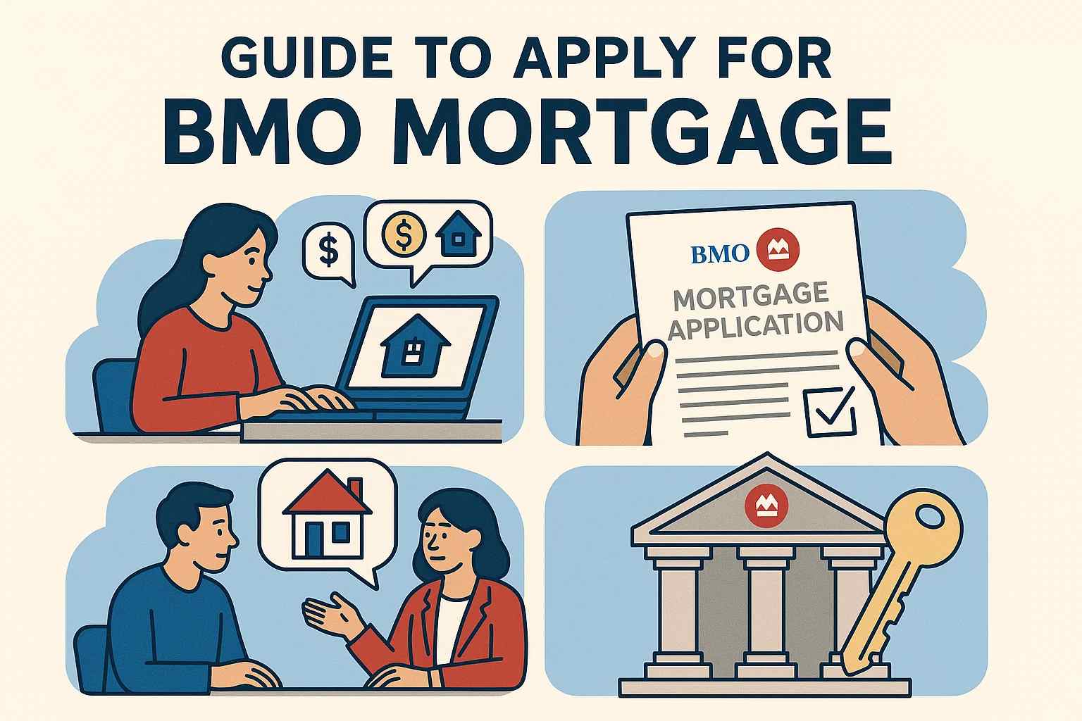 Preparing in advance helps speed up approval and secure a competitive BMO mortgage rate.