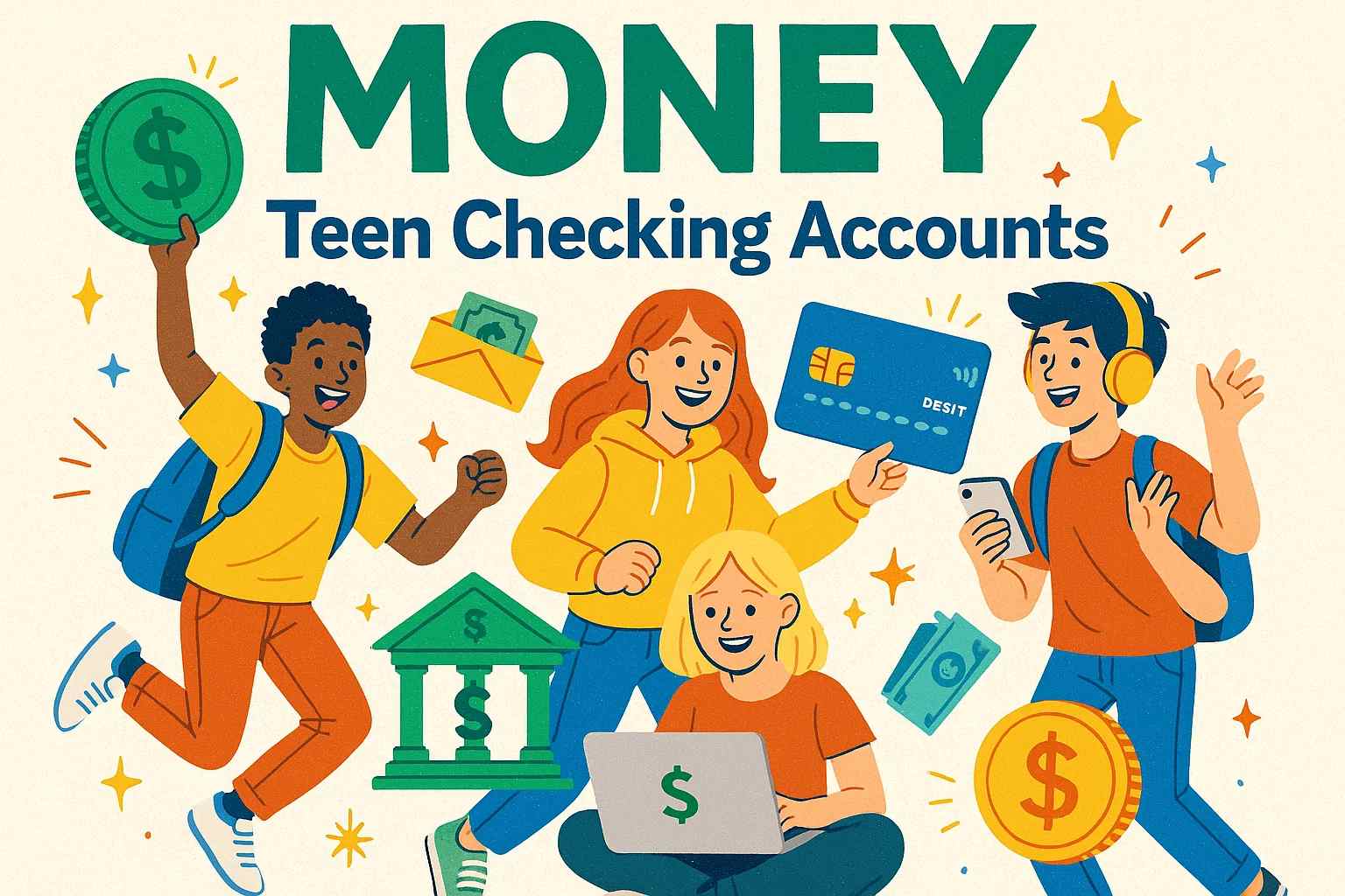 The MONEY Teen Checking accounts help teens learn money management with parental oversight and digital convenience.