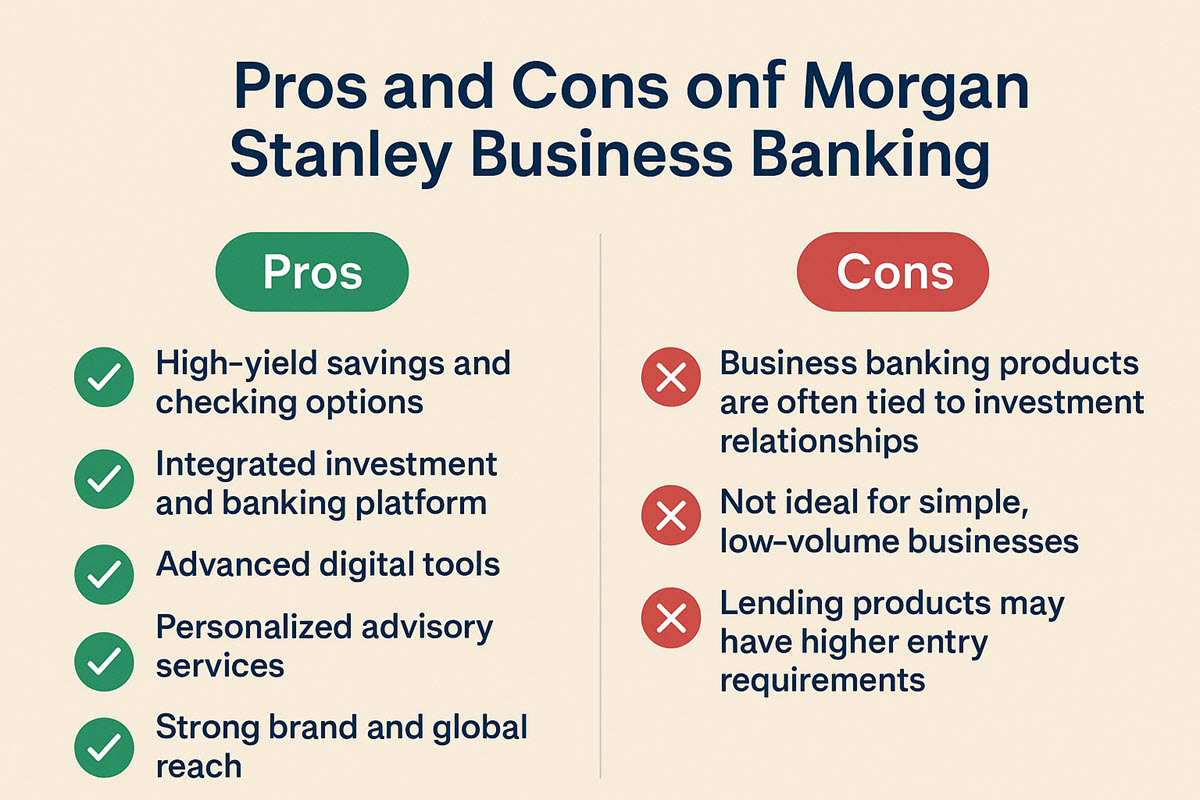 Pros and Cons of Morgan Stanley Business Banking