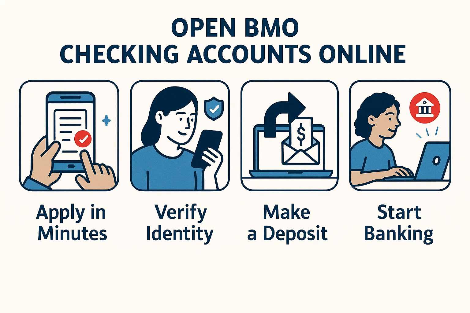 Opening a BMO checking account online is quick and hassle-free.