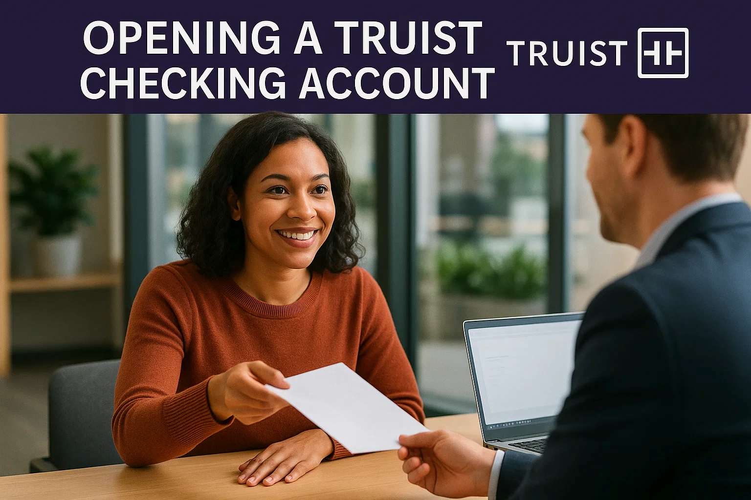 Opening a Truist checking account is easy and secure.