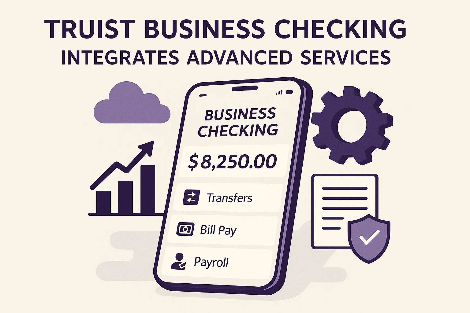 Truist business checking also includes enhanced services.