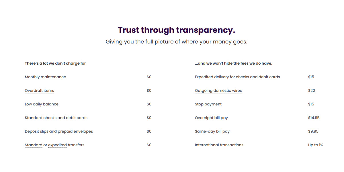 Ally checking account fees