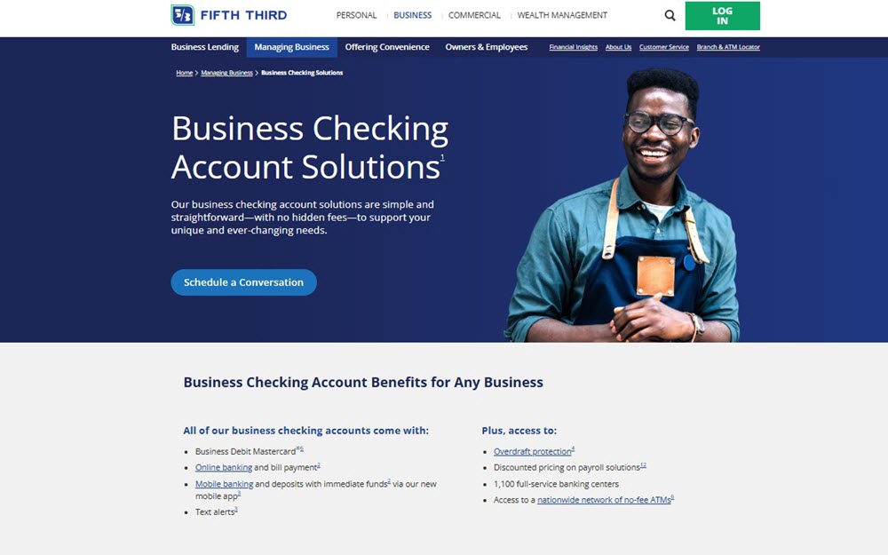 Fifth Third Bank business checking accounts