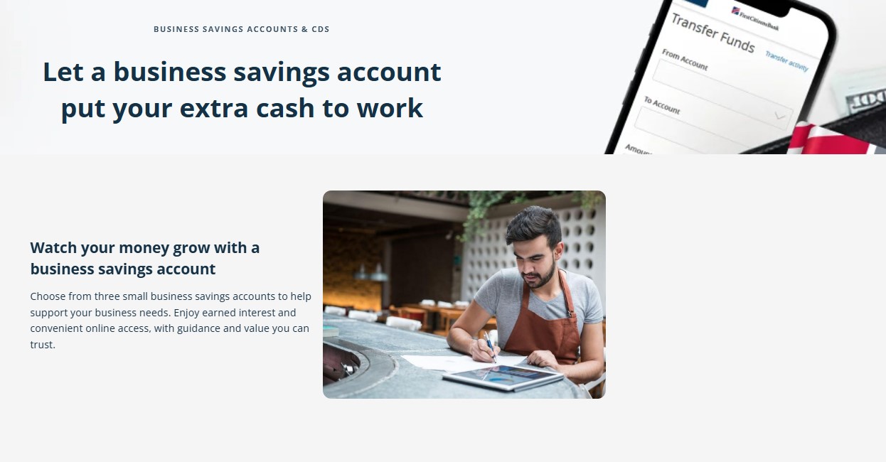 First Citizens Business Savings and Money Market Accounts