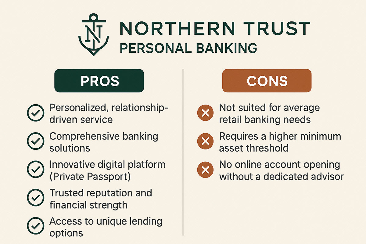 Northern Trust personal banking pros and cons